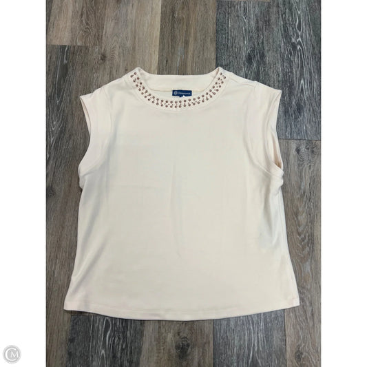 Top Sleeveless By Democracy In Cream, Size: M