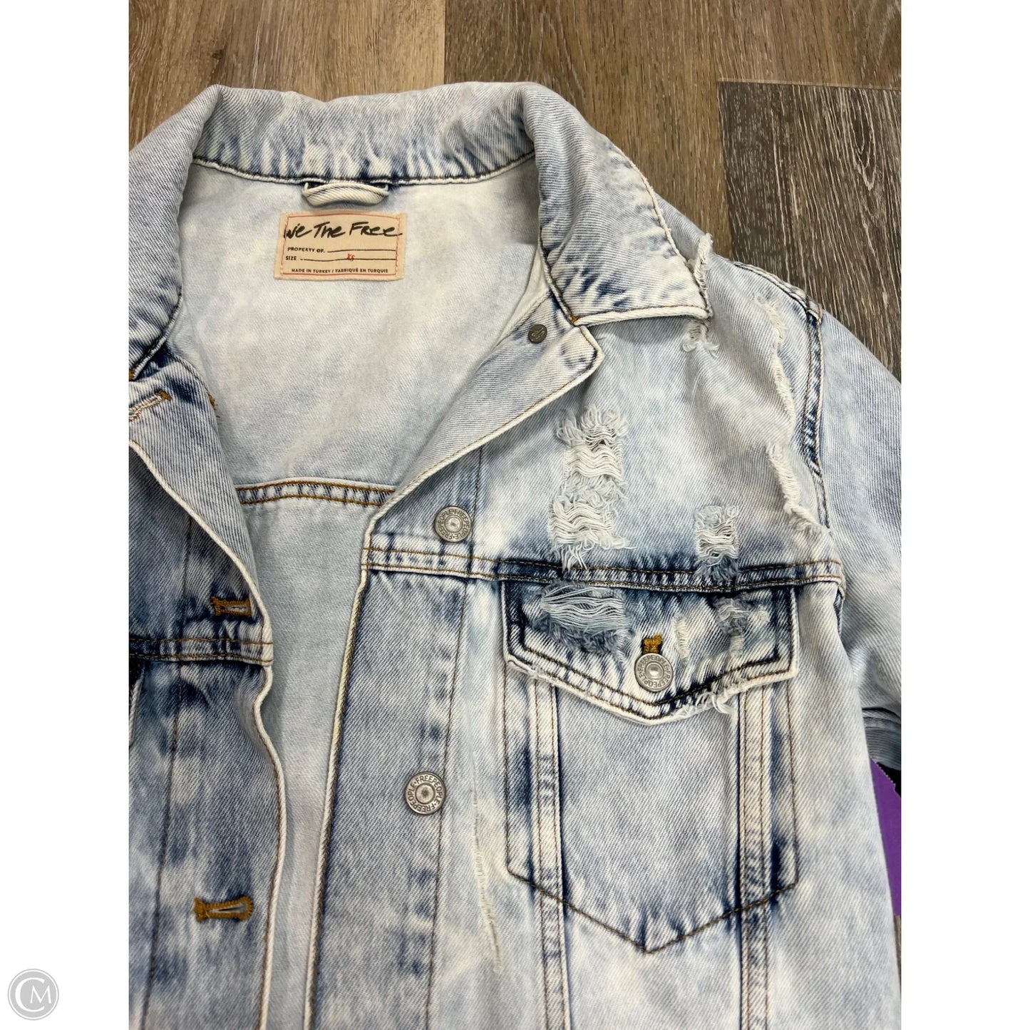 Jacket Denim By We The Free In Blue Denim, Size: Xs