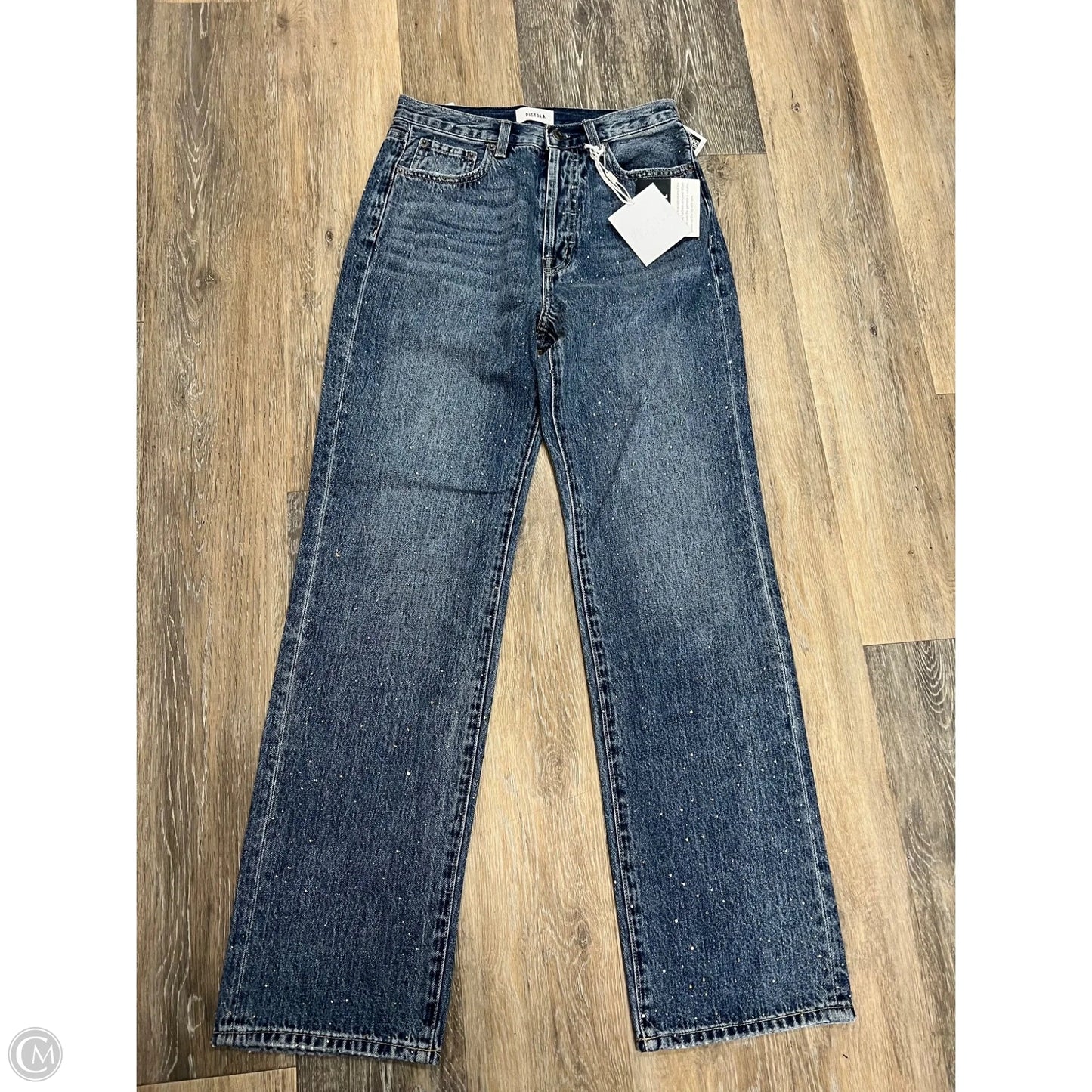 Jeans Straight By Pistola In Blue Denim, Size: 2