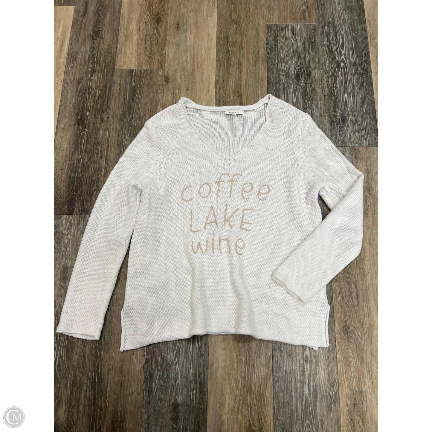 Sweater By Miracle In White, Size: M/L