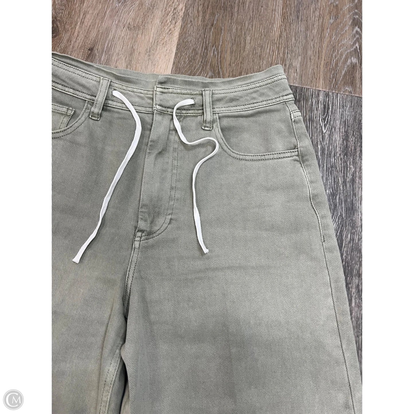 Jeans Wide Leg By Dear John In Green Denim, Size: 4