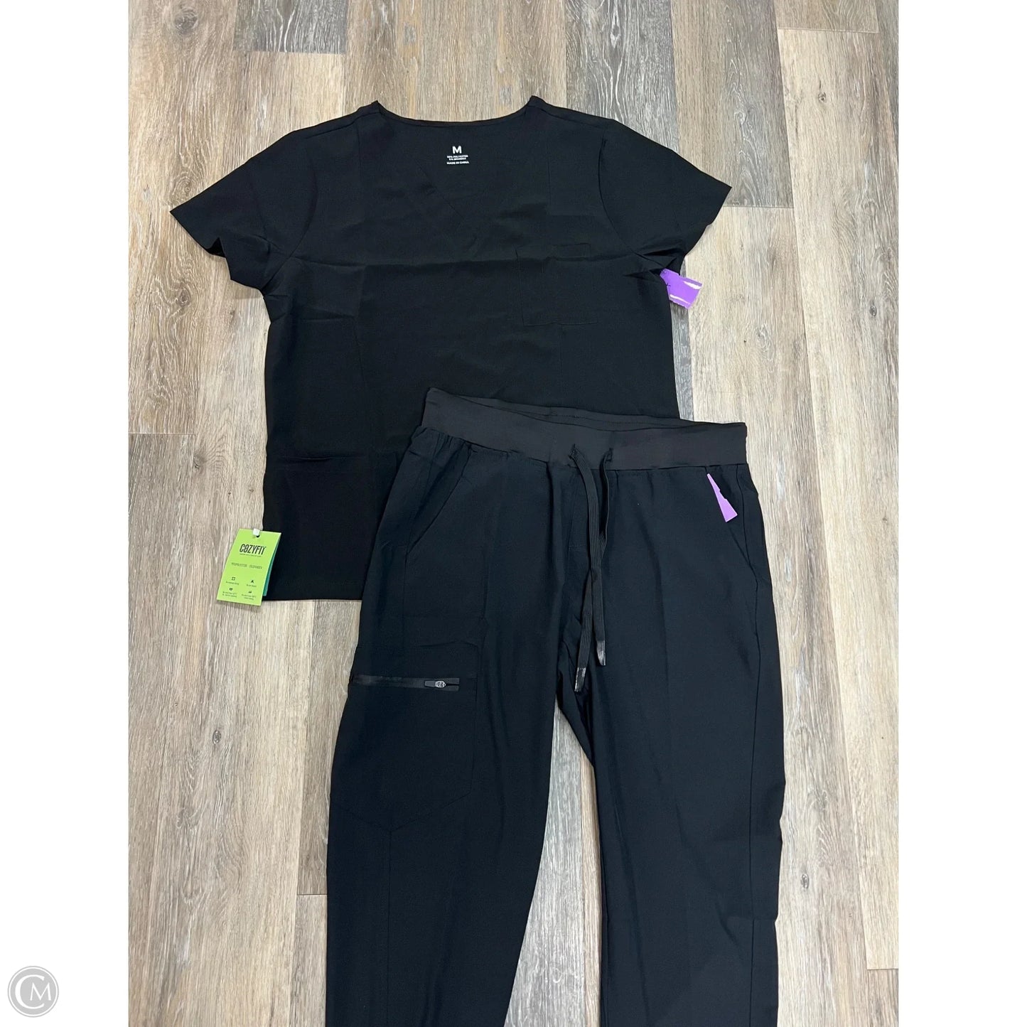 Scrub Pants 2pc By Cozyfit In Black, Size: M