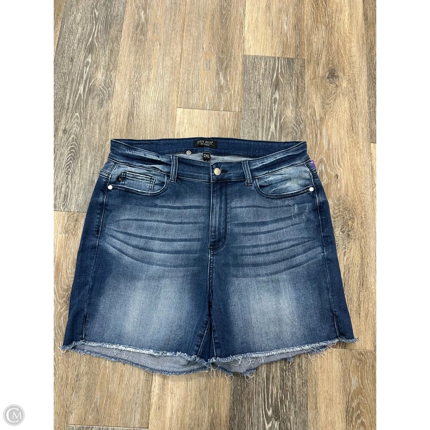 Shorts By Judy Blue In Blue Denim, Size: 2x
