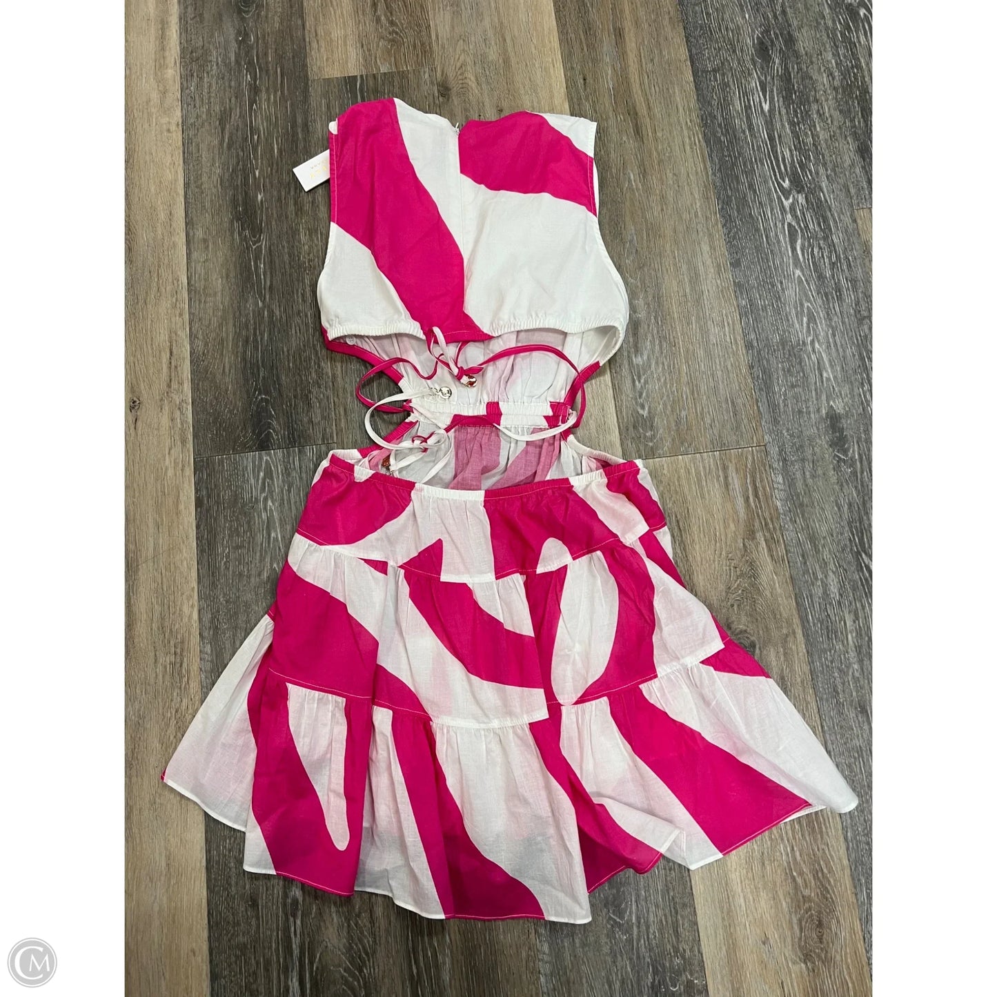 Dress Designer By Milly In Pink & White, Size: S