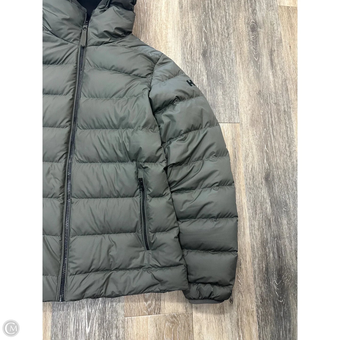 Coat Puffer & Quilted By Helly Hansen In Green, Size: M