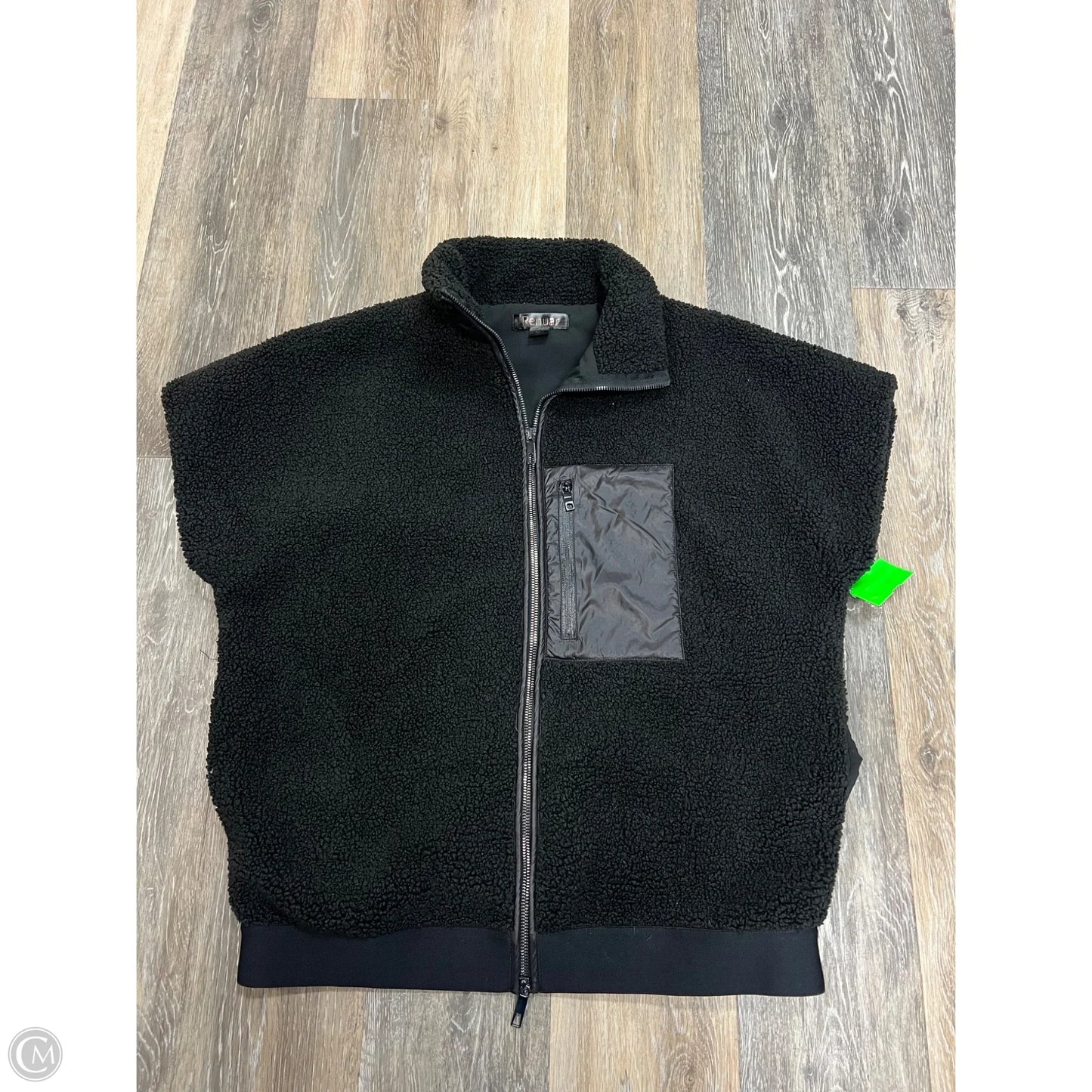 Vest Faux Fur & Sherpa By RENUAR In Black, Size: XS/S