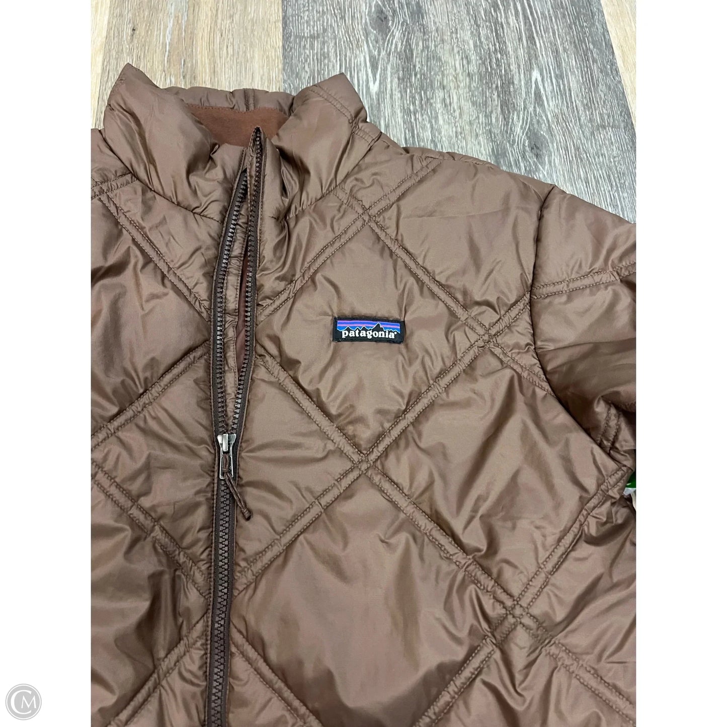 Jacket Puffer & Quilted By Patagonia In Brown, Size: M