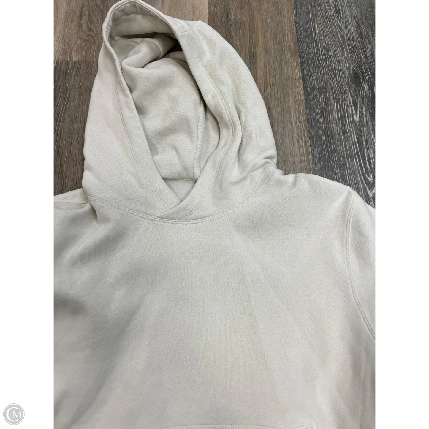 Athletic Sweatshirt Hoodie By Lululemon In Cream, Size: Xs