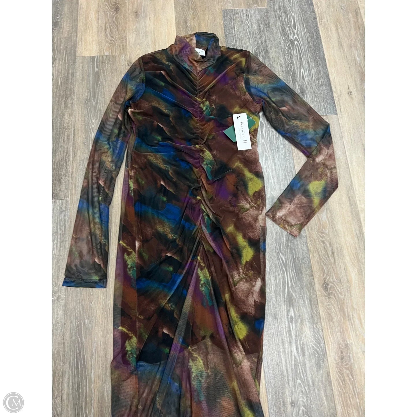 Dress Party Midi By Veronica M In Brown, Size: L