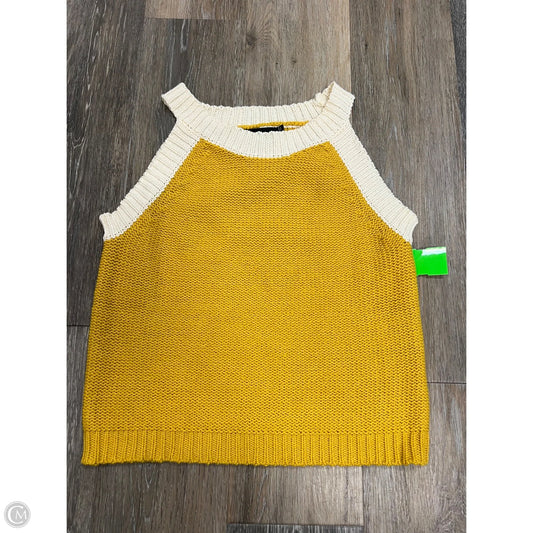 Top Sleeveless By Vici In Yellow, Size: Xs