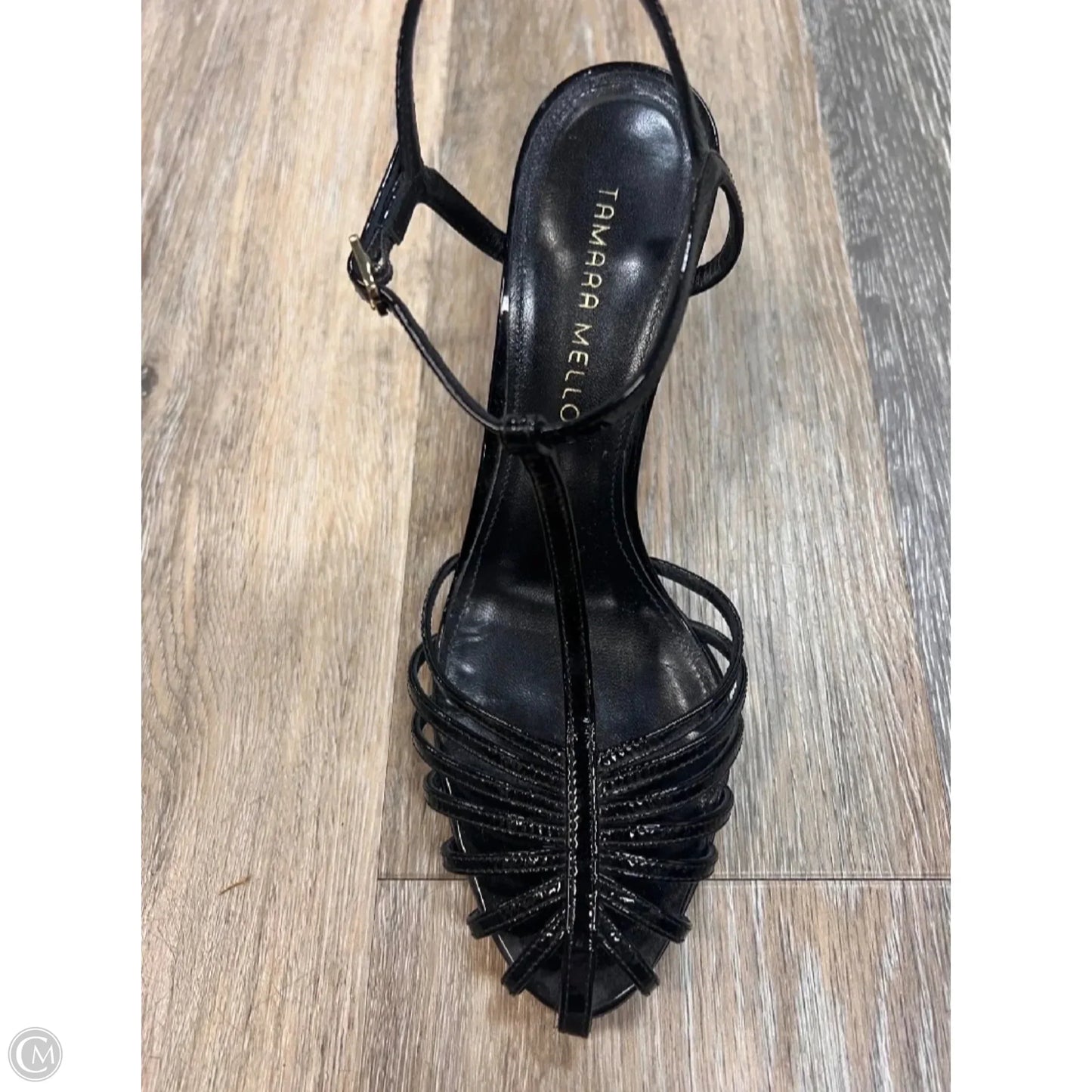 Sandals Heels Stiletto By Tamara Mellon In Black, Size: 8