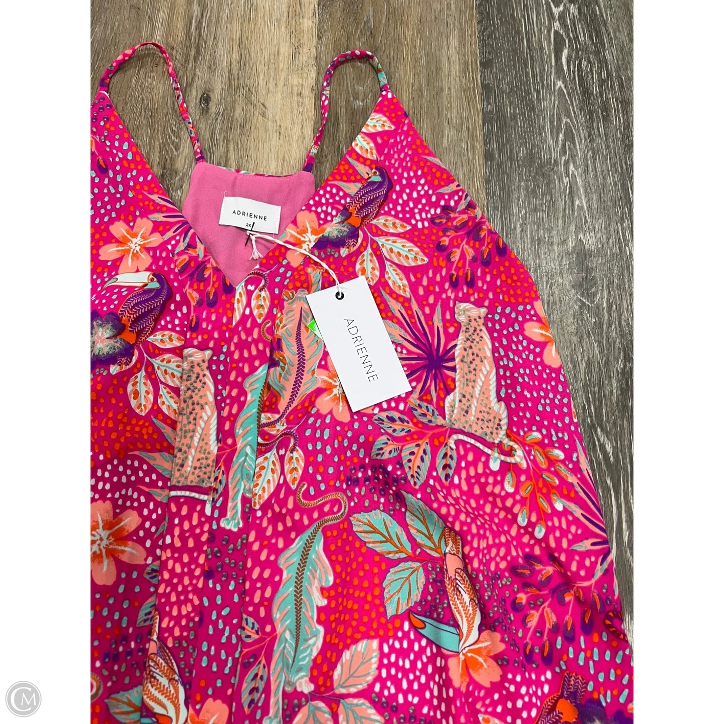 Top Sleeveless By Adrienne In Pink, Size: 2x