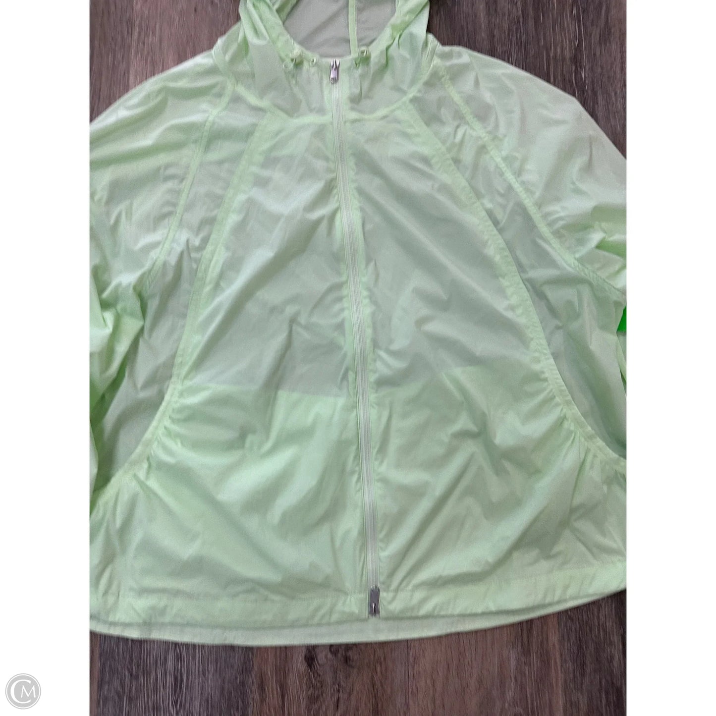 Athletic Jacket By Athleta In Green, Size: L