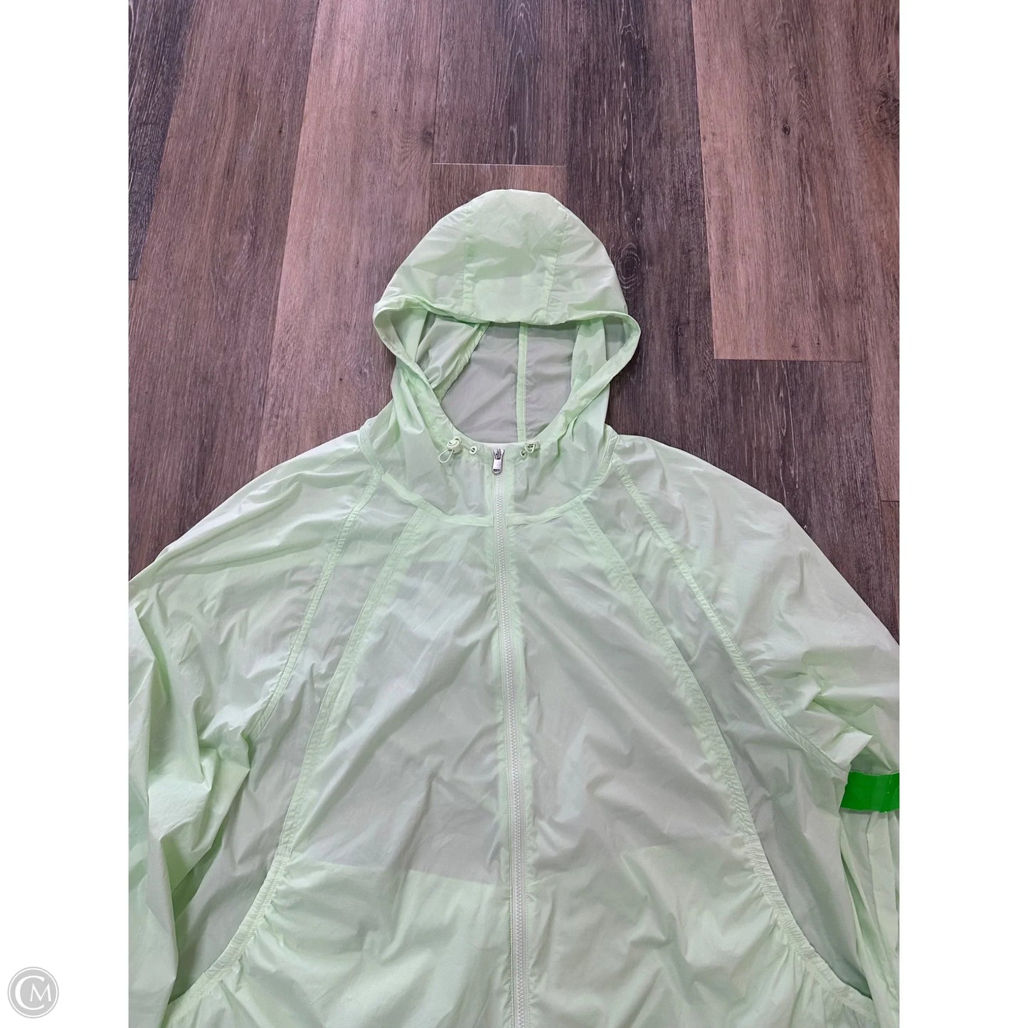 Athletic Jacket By Athleta In Green, Size: L
