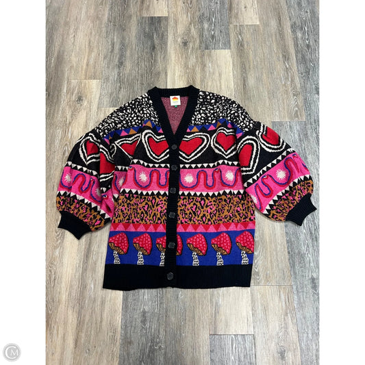 Sweater Cardigan By Farm Rio In Multi-colored, Size: Xl