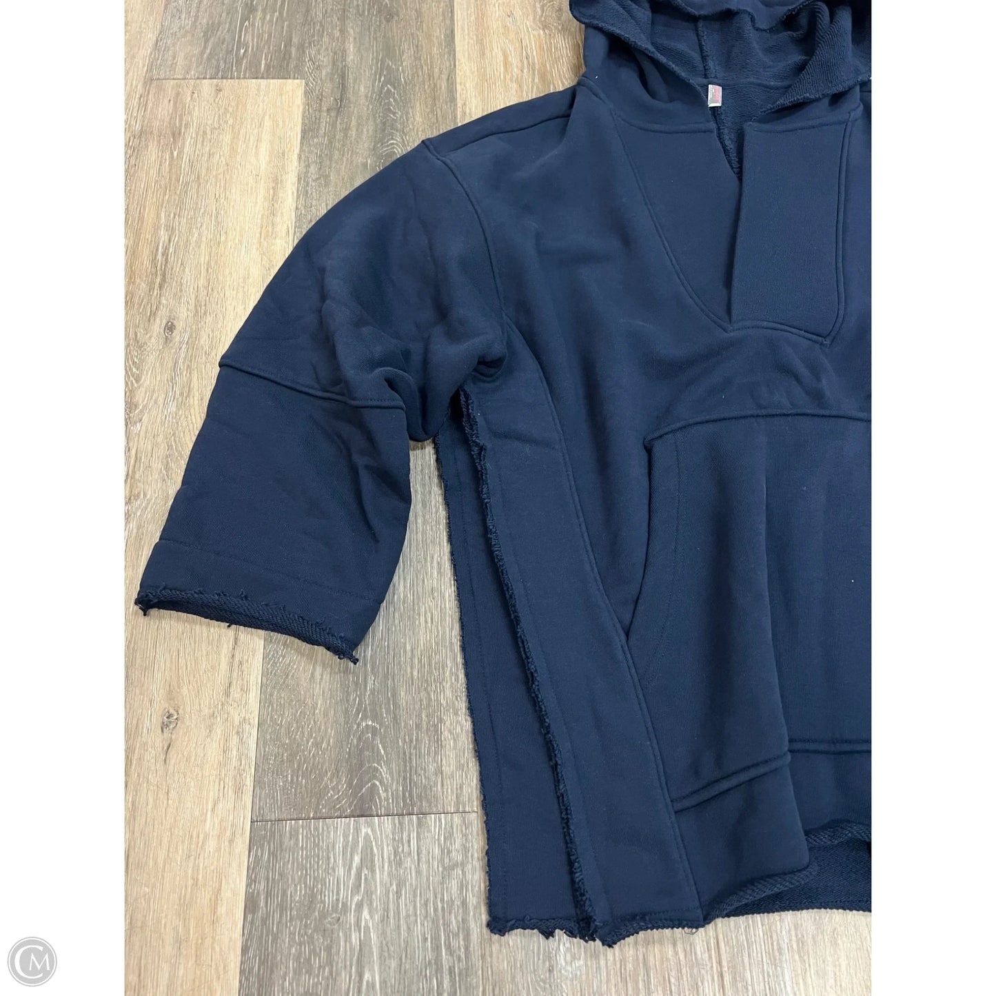 Sweatshirt Hoodie By Free People In Navy, Size: M