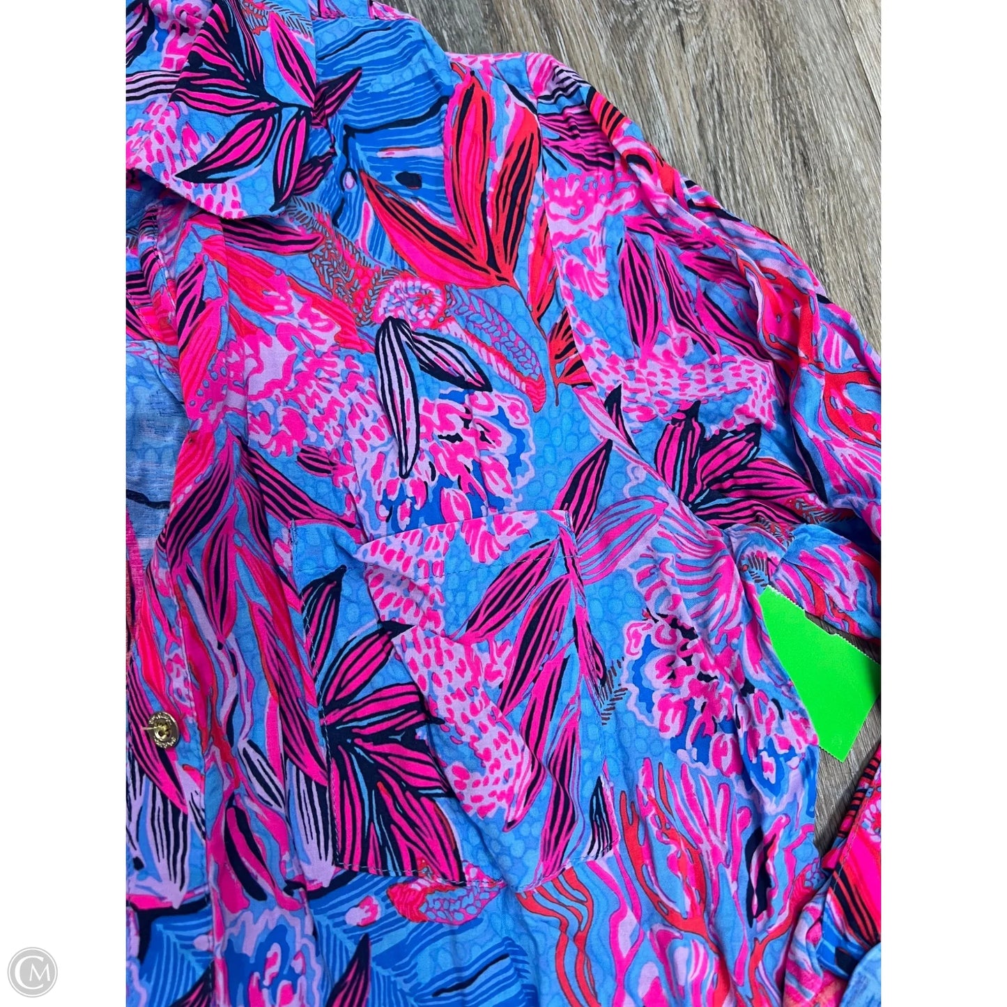 Swimwear Cover-up By Lilly Pulitzer In Tropical Print, Size: M