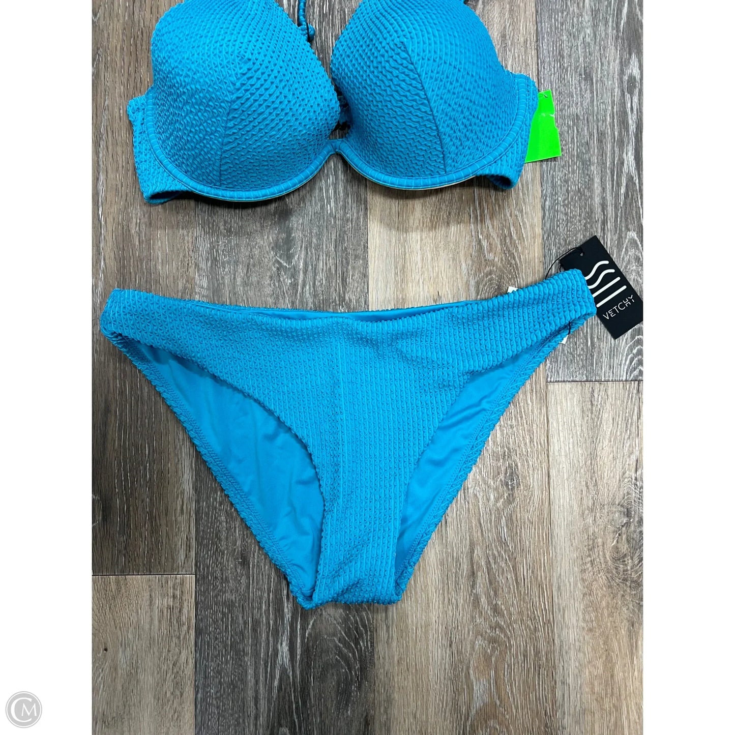 Swimsuit 2pc By Vetchy In Blue, Size: L