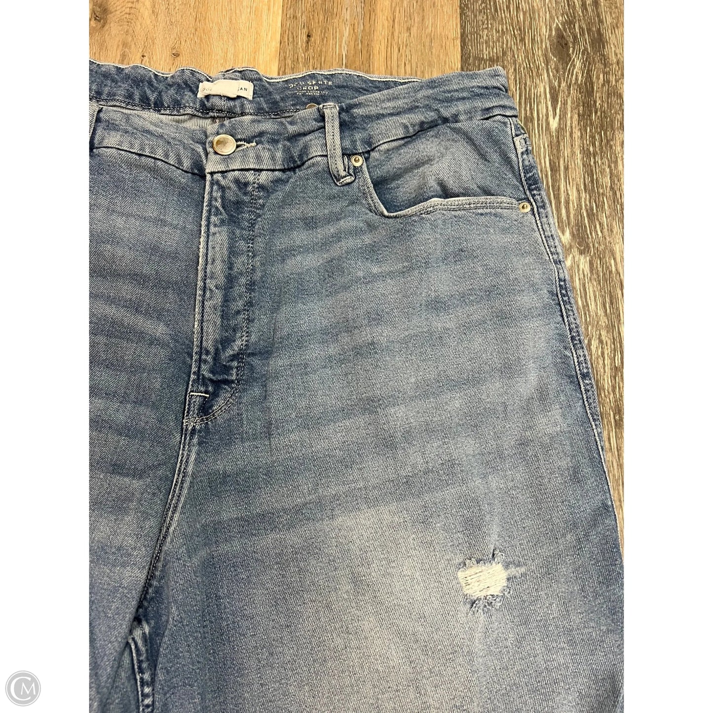 Jeans Wide Leg By Good American In Blue Denim, Size: 16