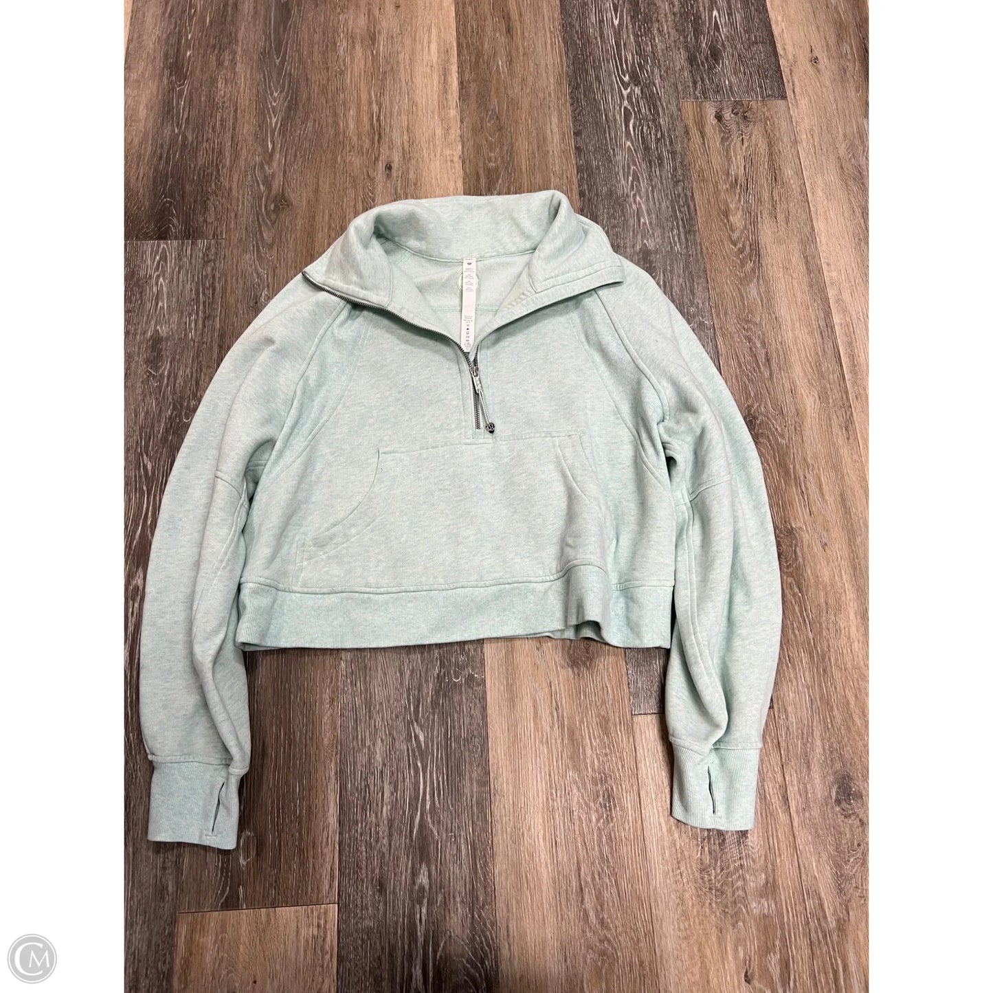 -Athletic Sweatshirt Collar By Lululemon In Blue, Size: M/L
