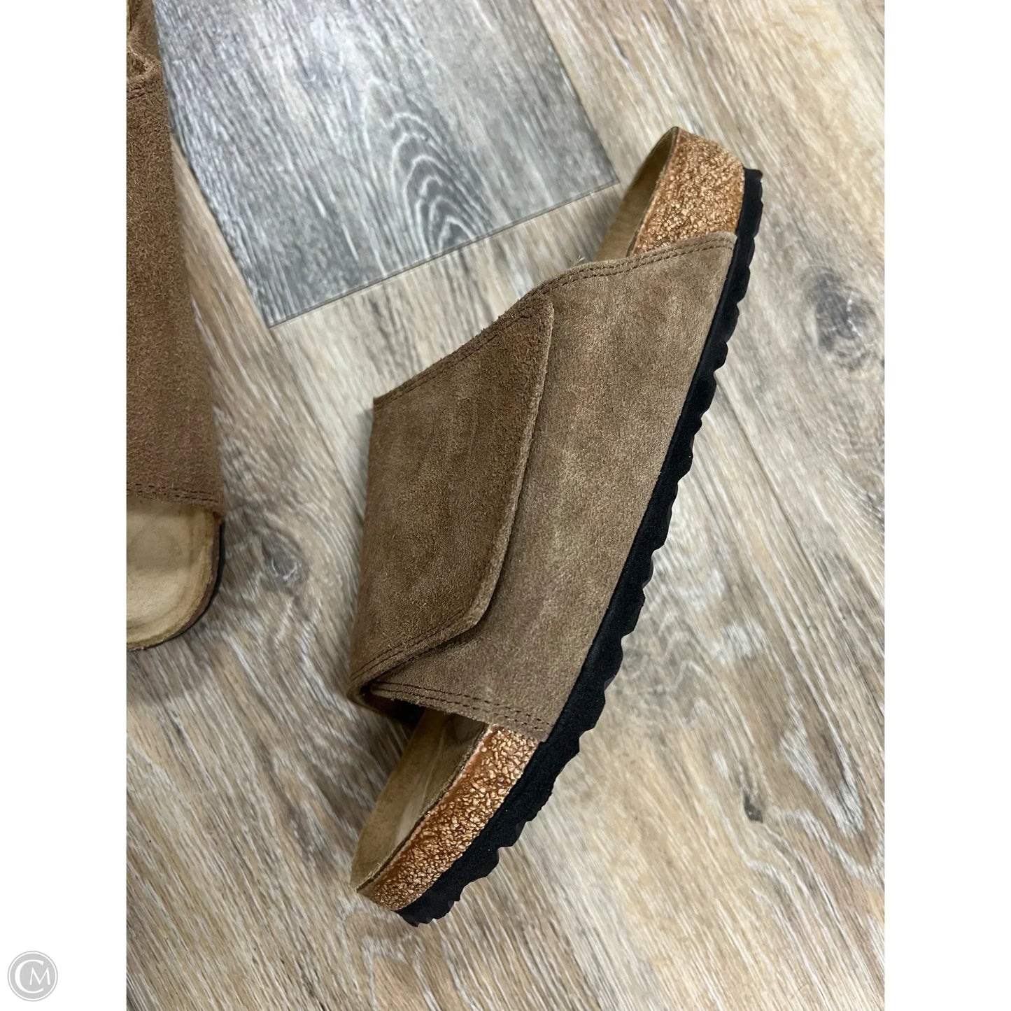 Sandals Flats By Birkenstock In Brown, Size: 9
