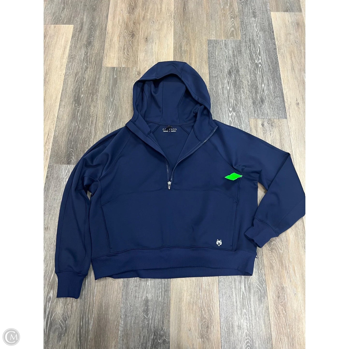 Athletic Top Long Sleeve By Greyson Golf In Navy, Size: L