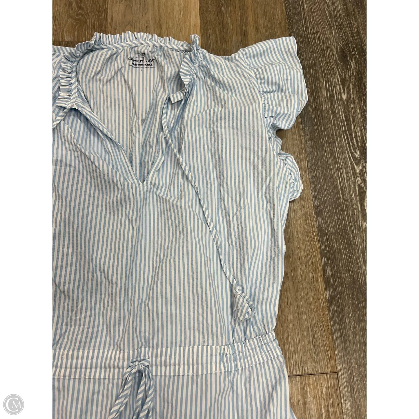 Dress Casual Short By Vineyard Vines In Striped Pattern, Size: L