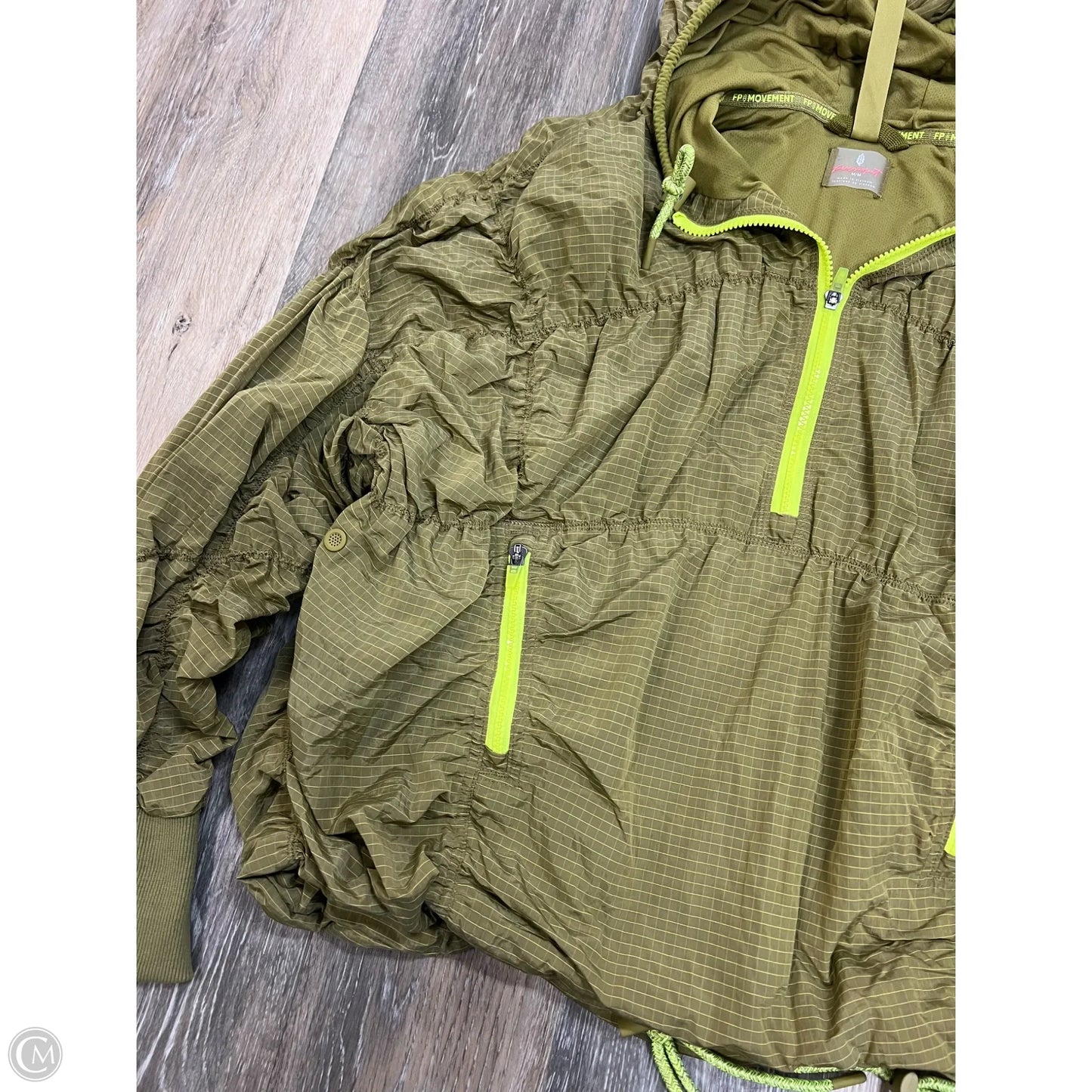 Athletic Jacket By Free People In Green, Size: M