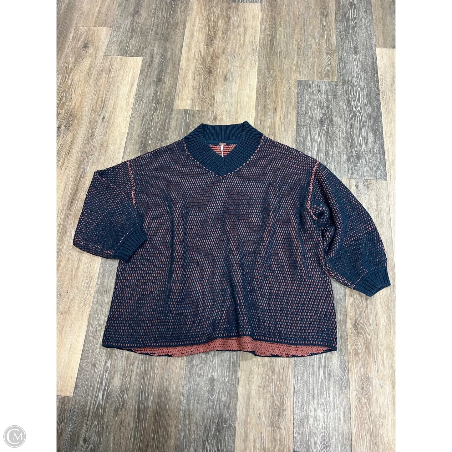 Sweater By Free People In Blue & Pink, Size: M