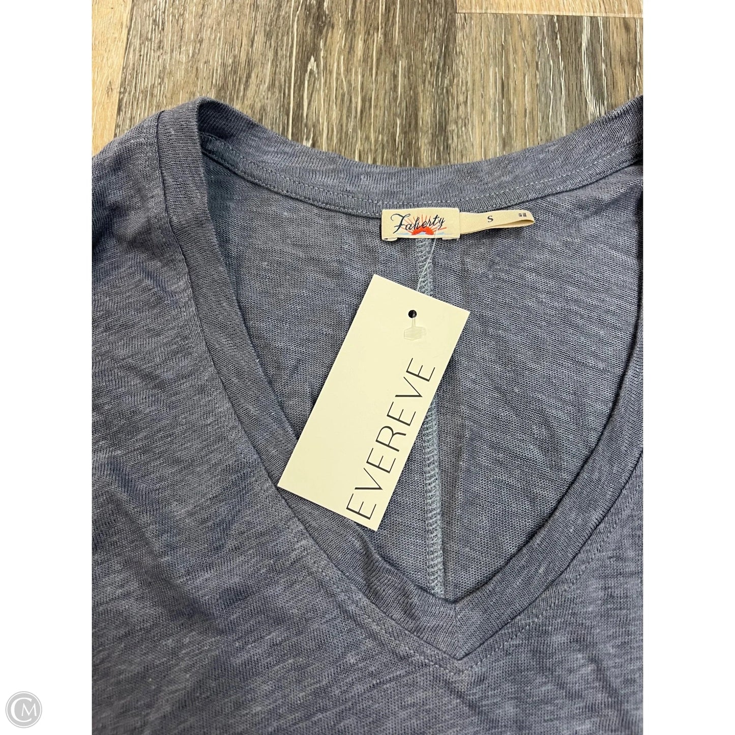 Top Short Sleeve By Faherty In Blue, Size: S