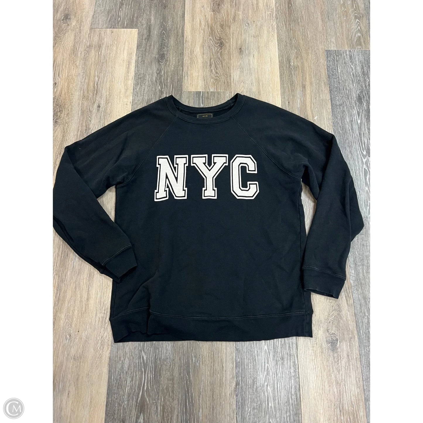 Sweatshirt Crewneck By Retrobrand In Grey, Size: M