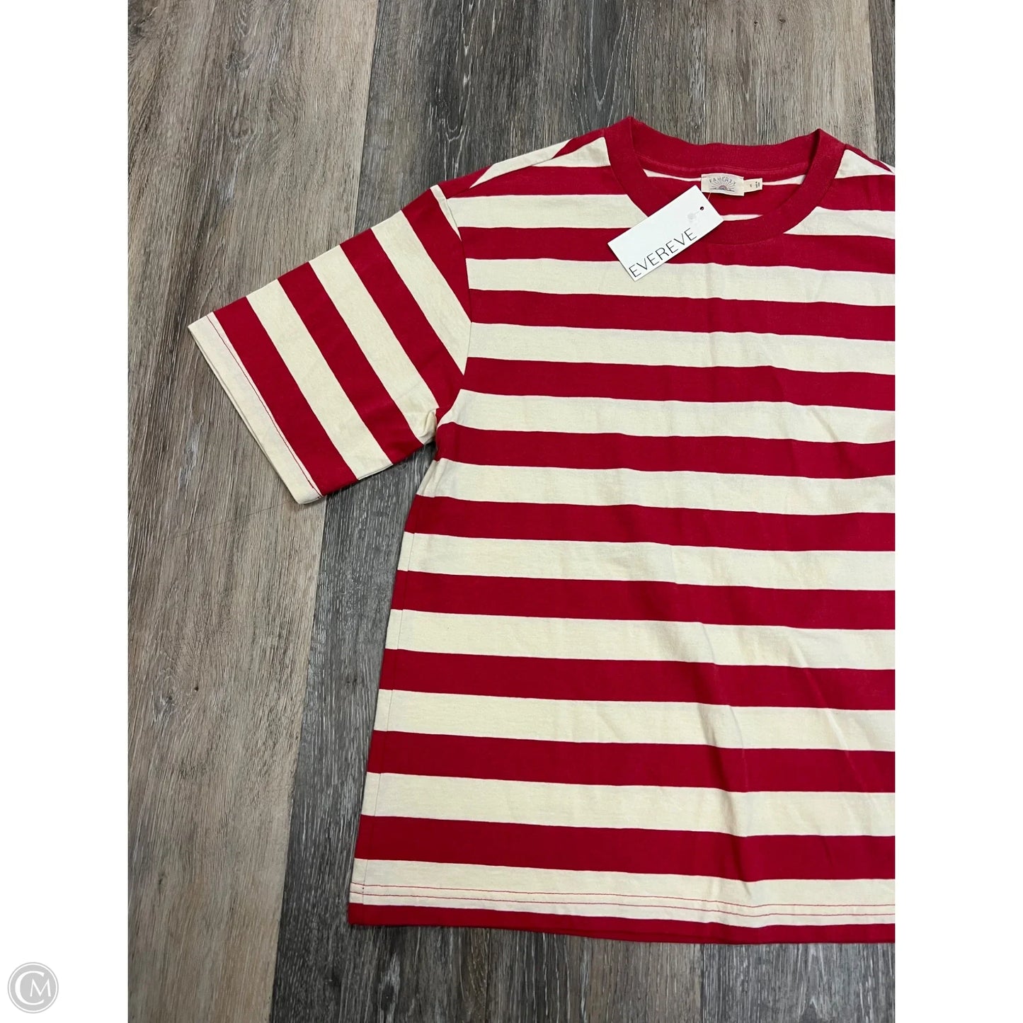 Top Short Sleeve By Faherty In Striped Pattern, Size: S