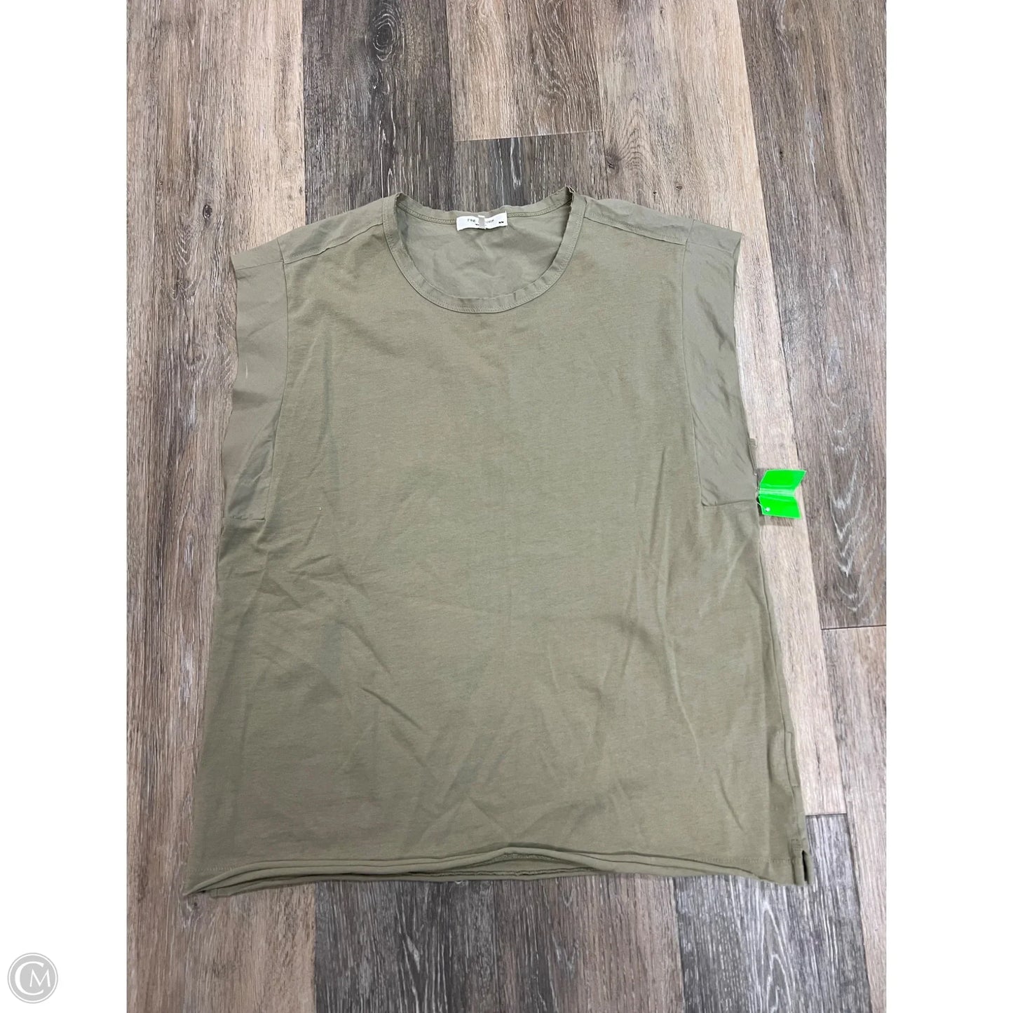 Top Short Sleeve By Rag And Bone In Green, Size: M