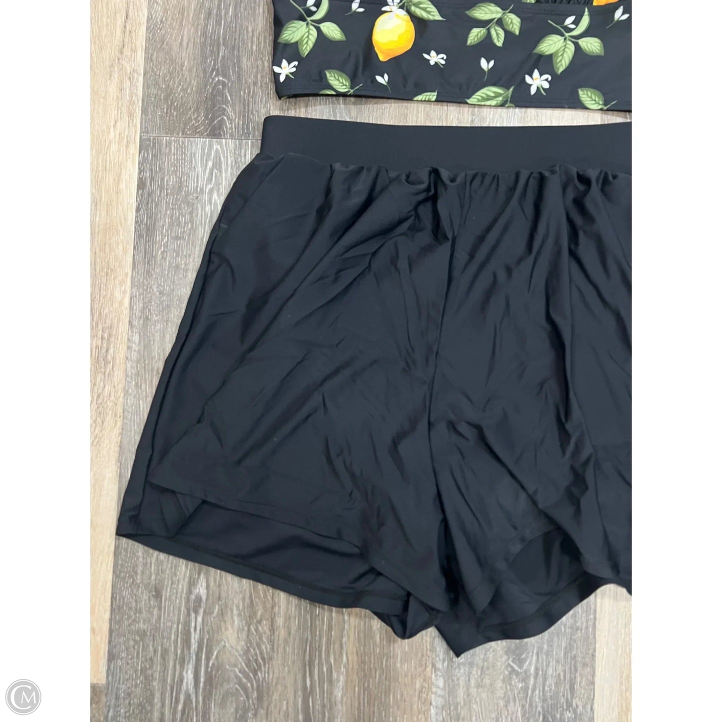 Swimsuit 2pc By Bloomchic In Black, Size: 1x