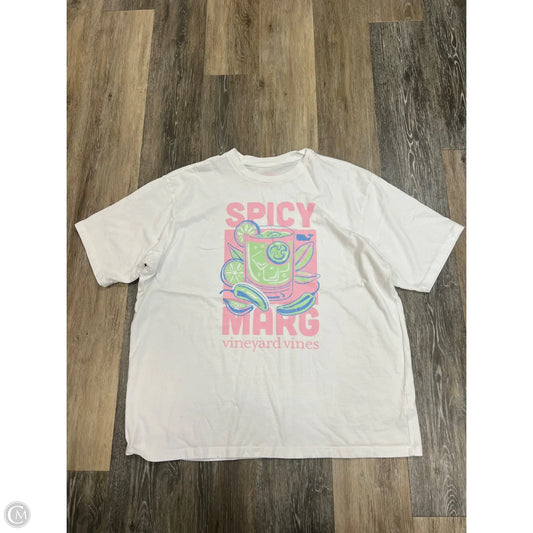 Top Short Sleeve By Vineyard Vines In White, Size: Xl