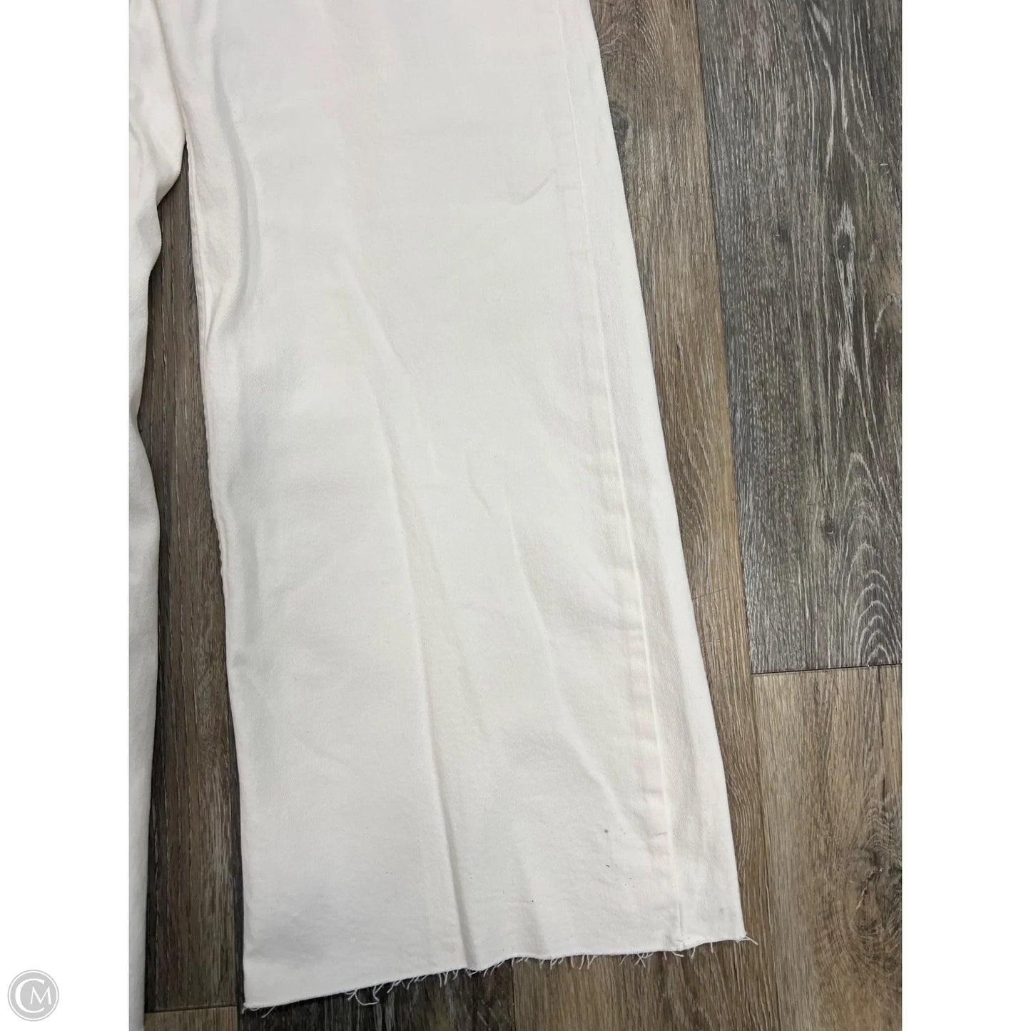 Jeans Straight By Mng In White Denim, Size: 4