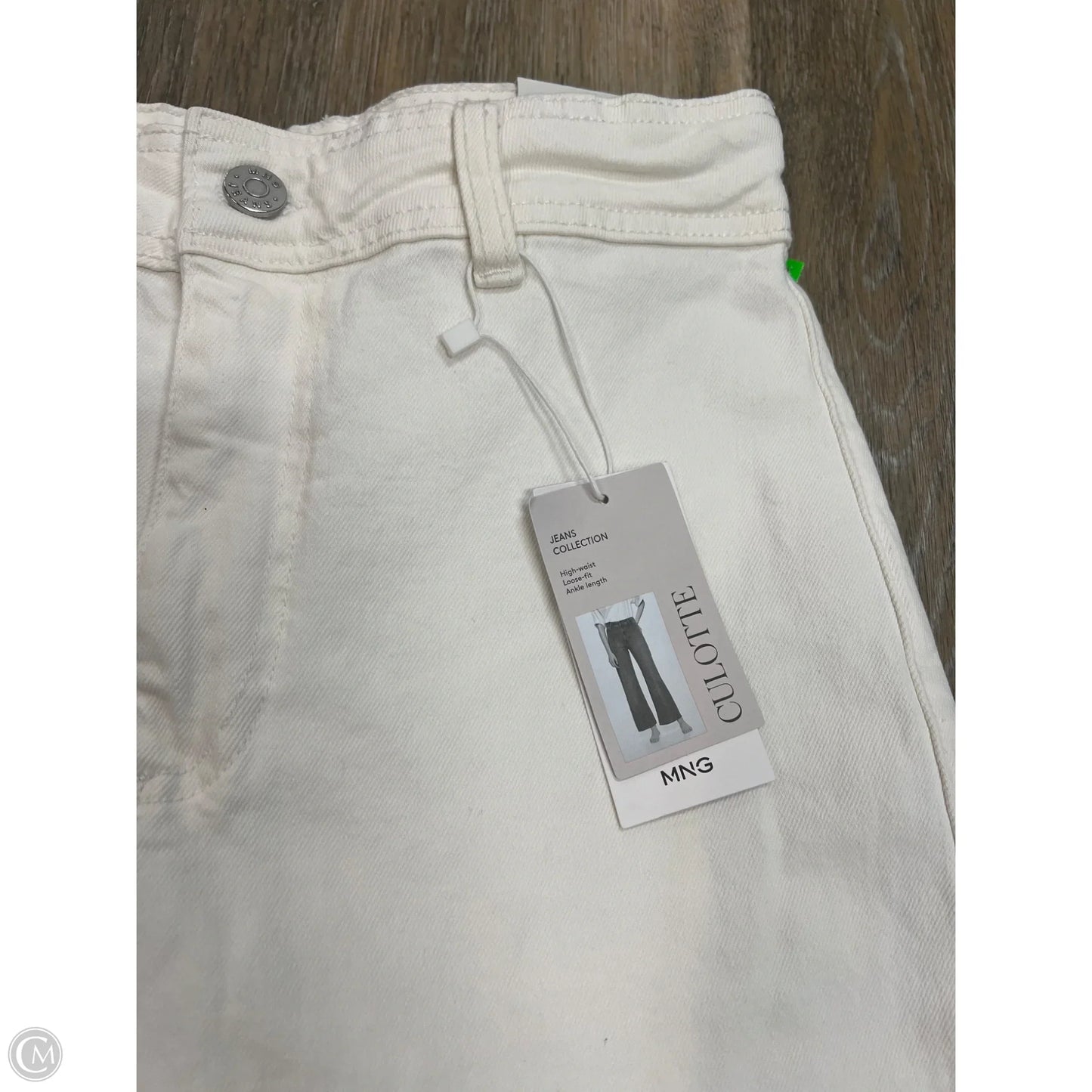 Jeans Straight By Mng In White Denim, Size: 4