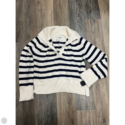 Sweater By Abercrombie And Fitch In Striped Pattern, Size: S