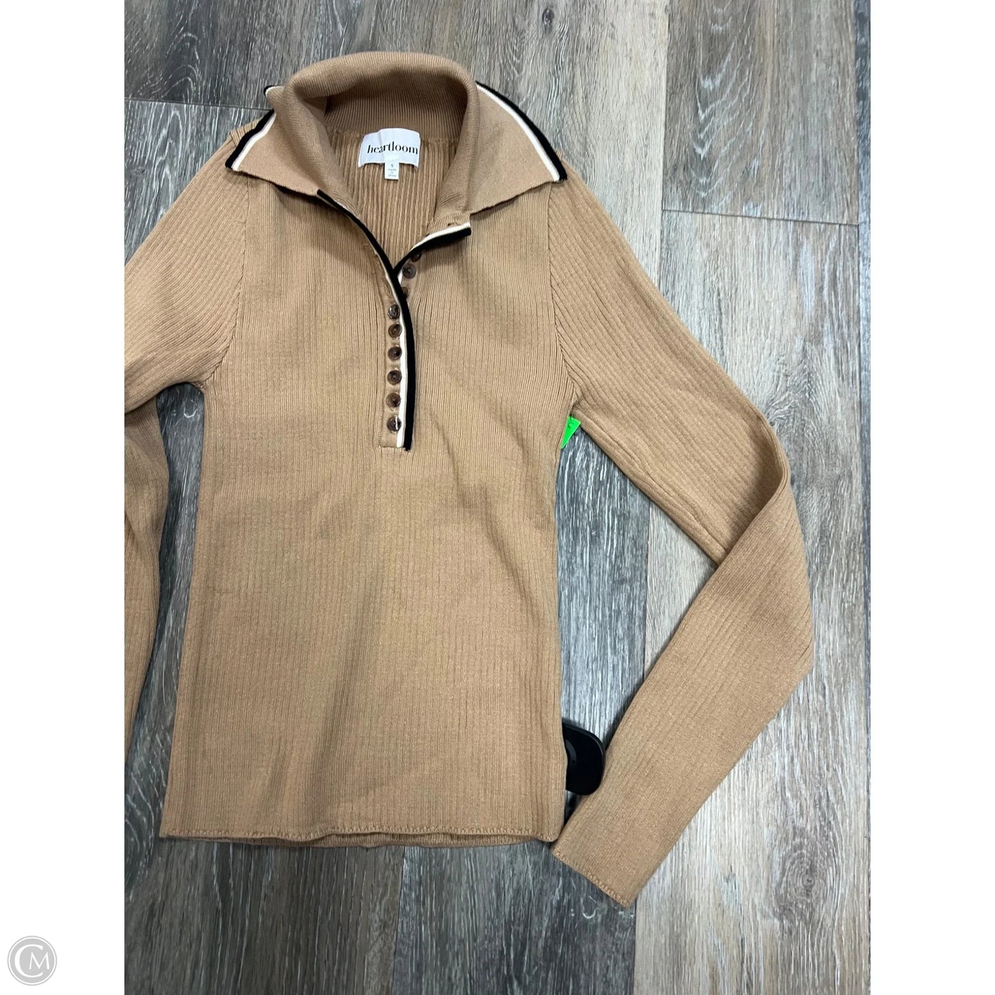 Sweater By Heartloom In Tan, Size: S