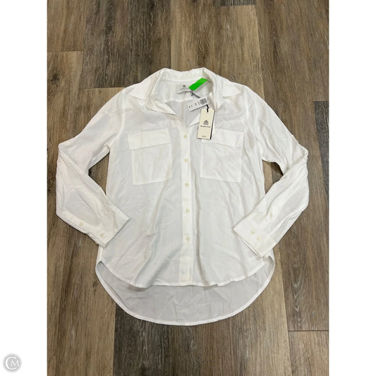 -Blouse Long Sleeve By Babaton In White, Size: S