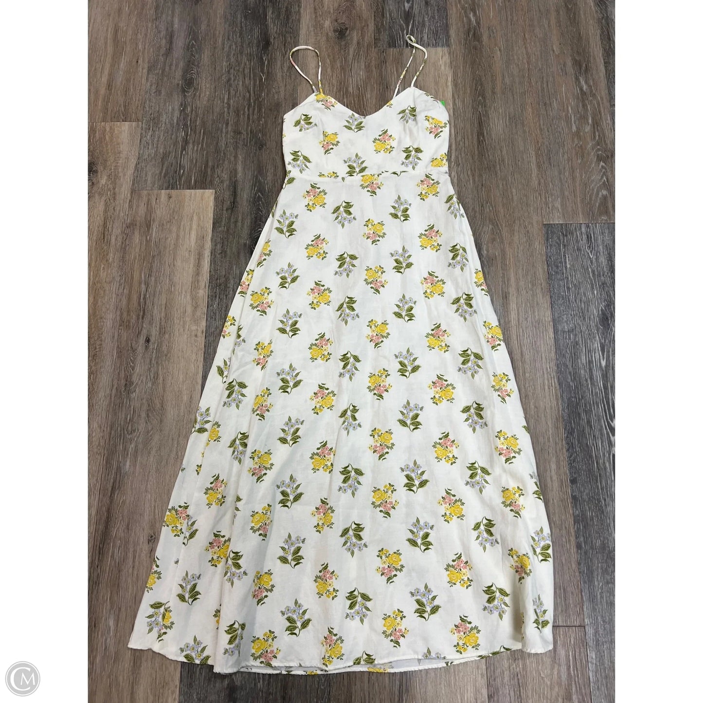 Dress Casual Midi By Zara In Floral Print, Size: Xs
