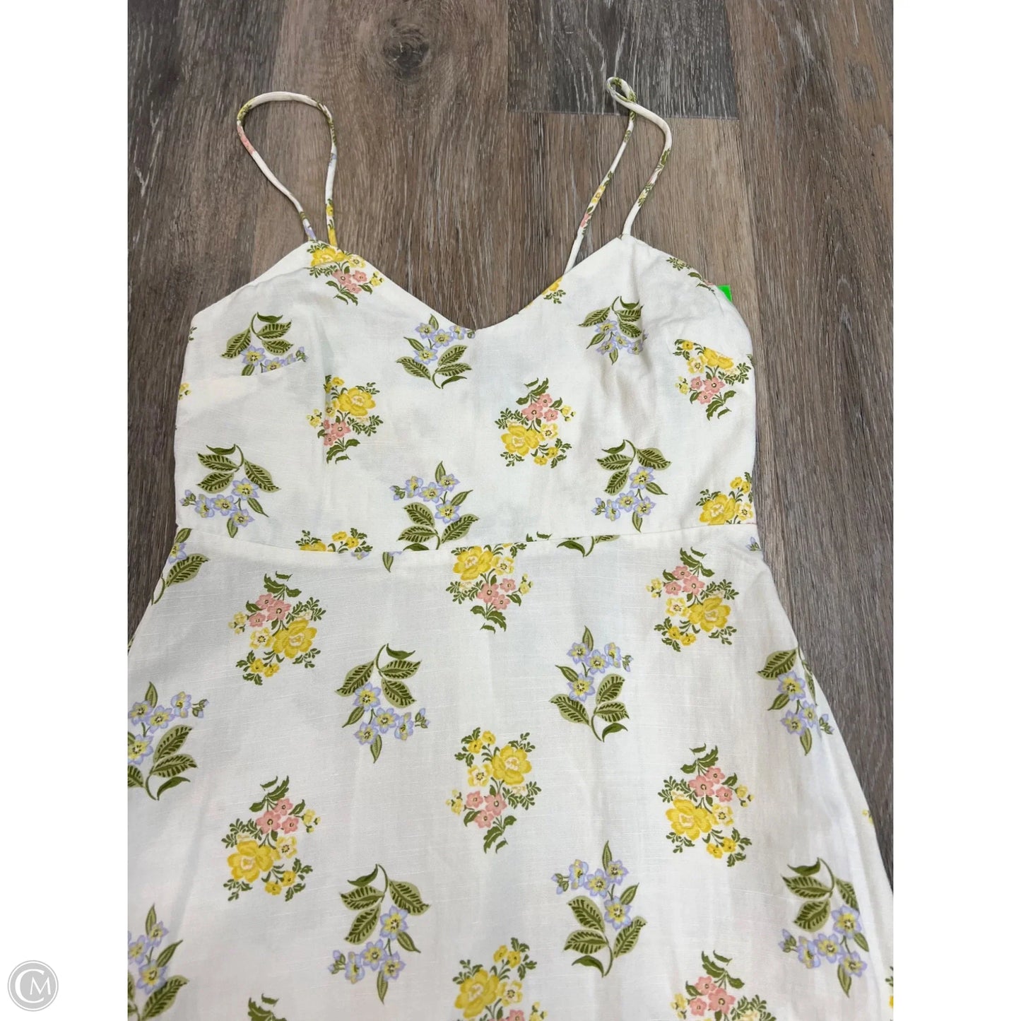 Dress Casual Midi By Zara In Floral Print, Size: Xs