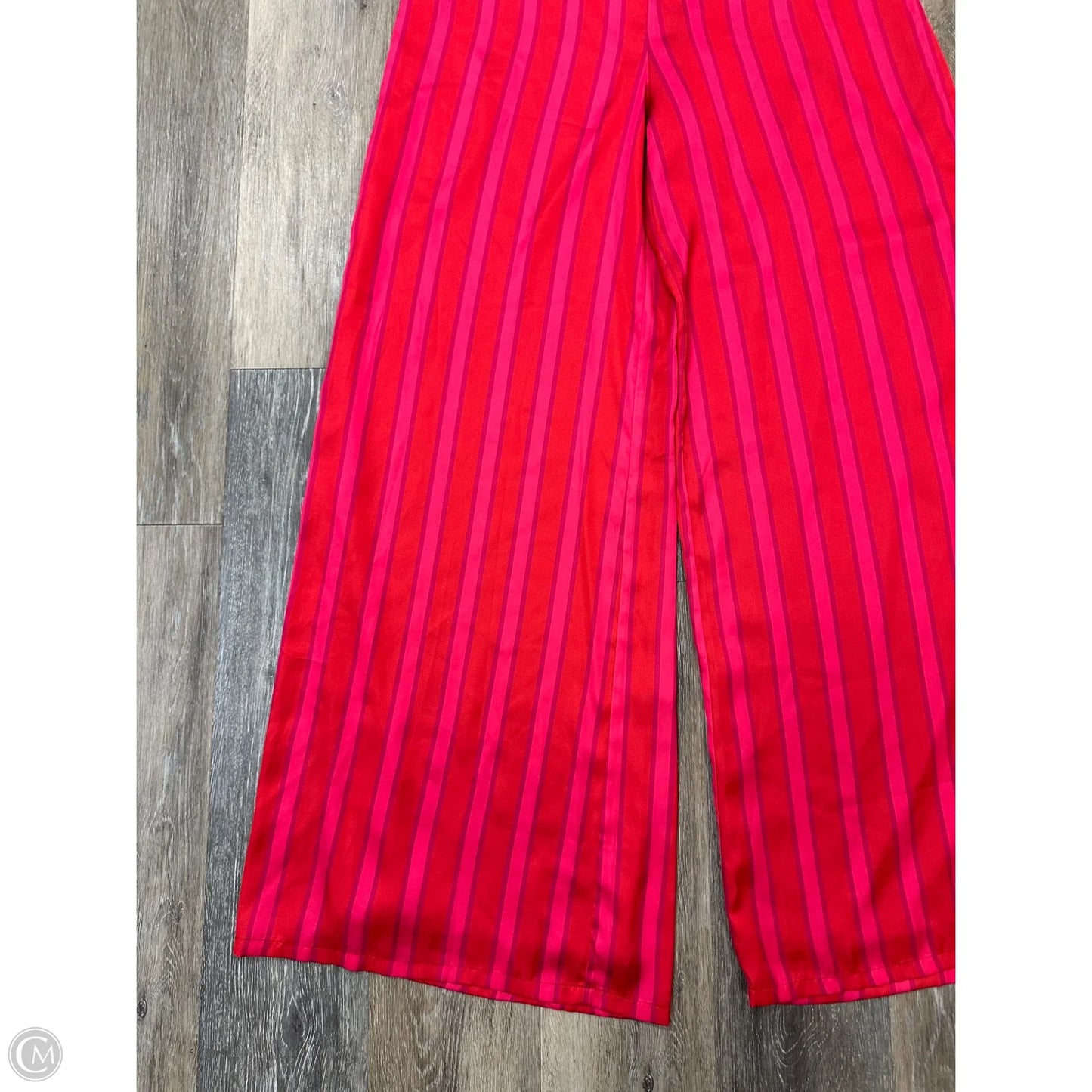 Pants Wide Leg By Lovers & Friends In Striped Pattern, Size: L