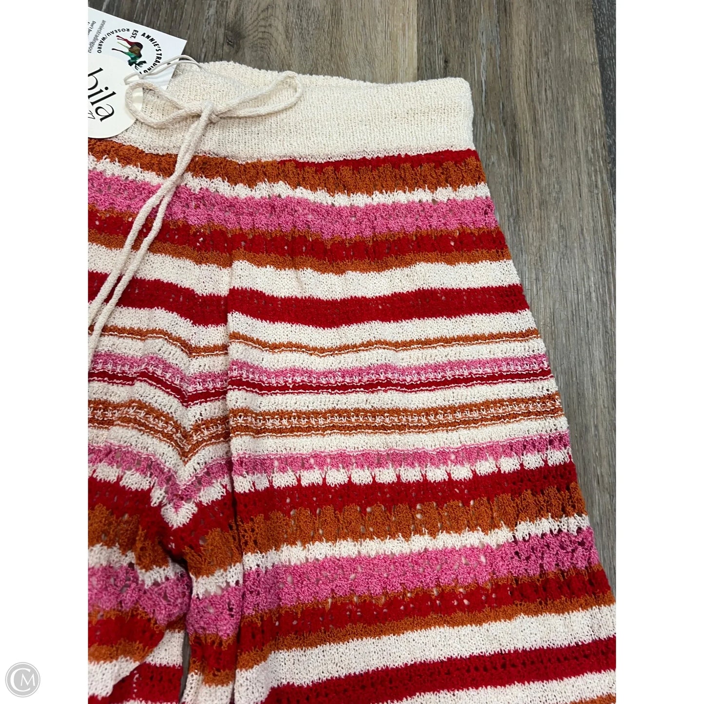 Pants Wide Leg By Bila In Pink & Red, Size: L