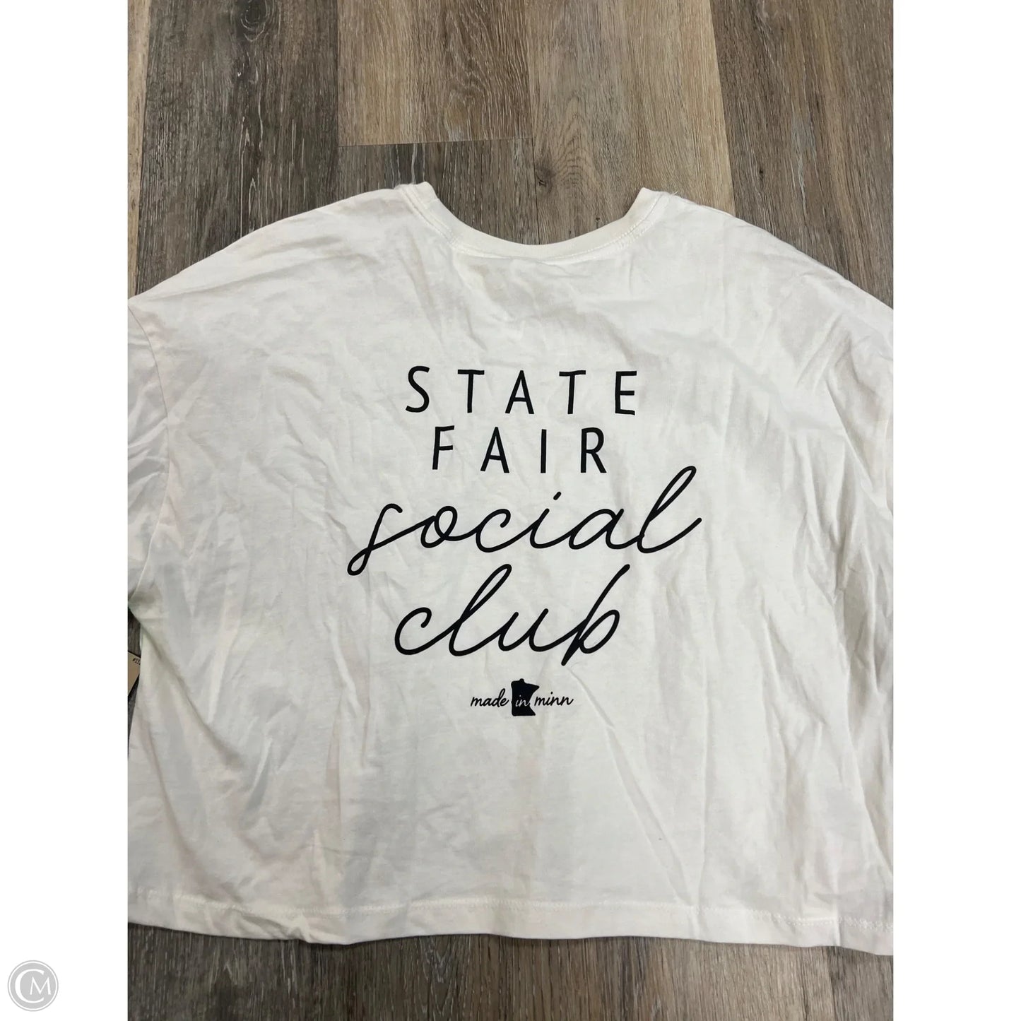 Top Short Sleeve By Bella + Canvas In White, Size: L