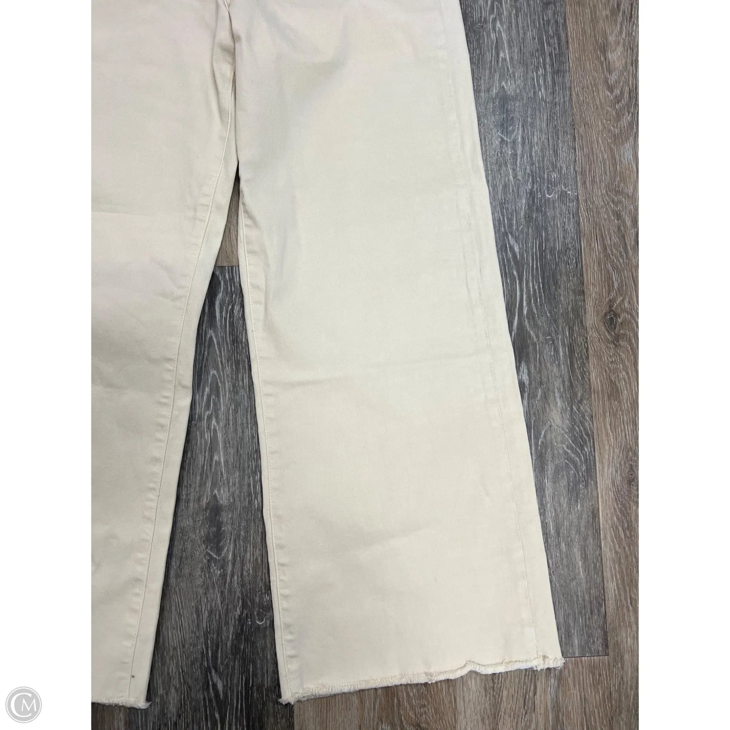 Jeans Wide Leg By Micas In Cream, Size: 8