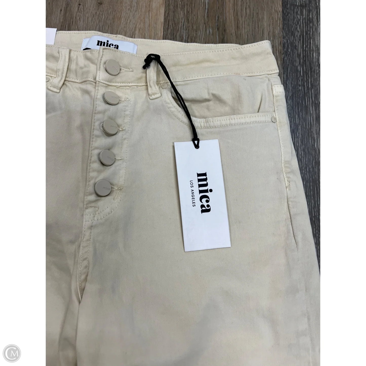Jeans Wide Leg By Micas In Cream, Size: 8