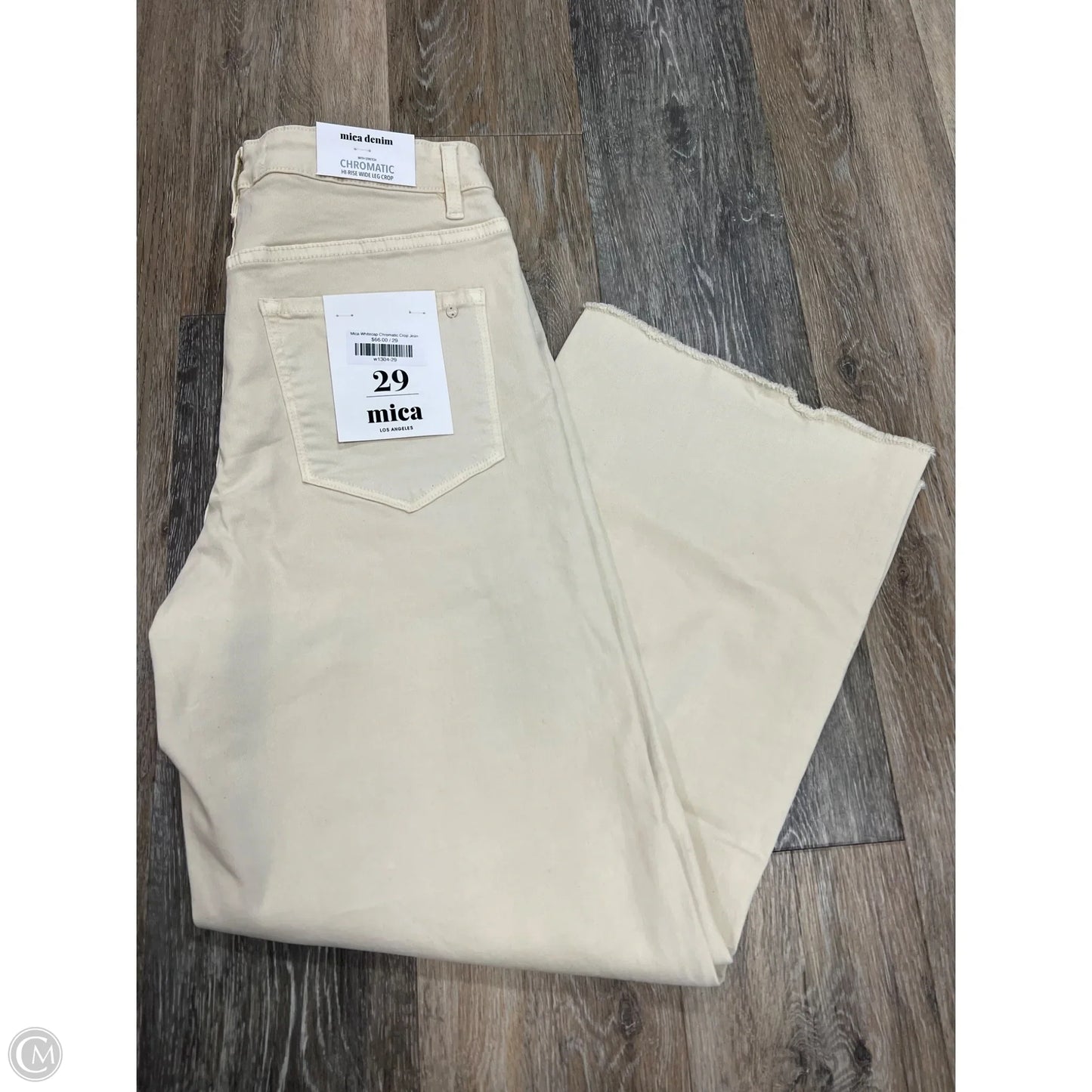 Jeans Wide Leg By Micas In Cream, Size: 8