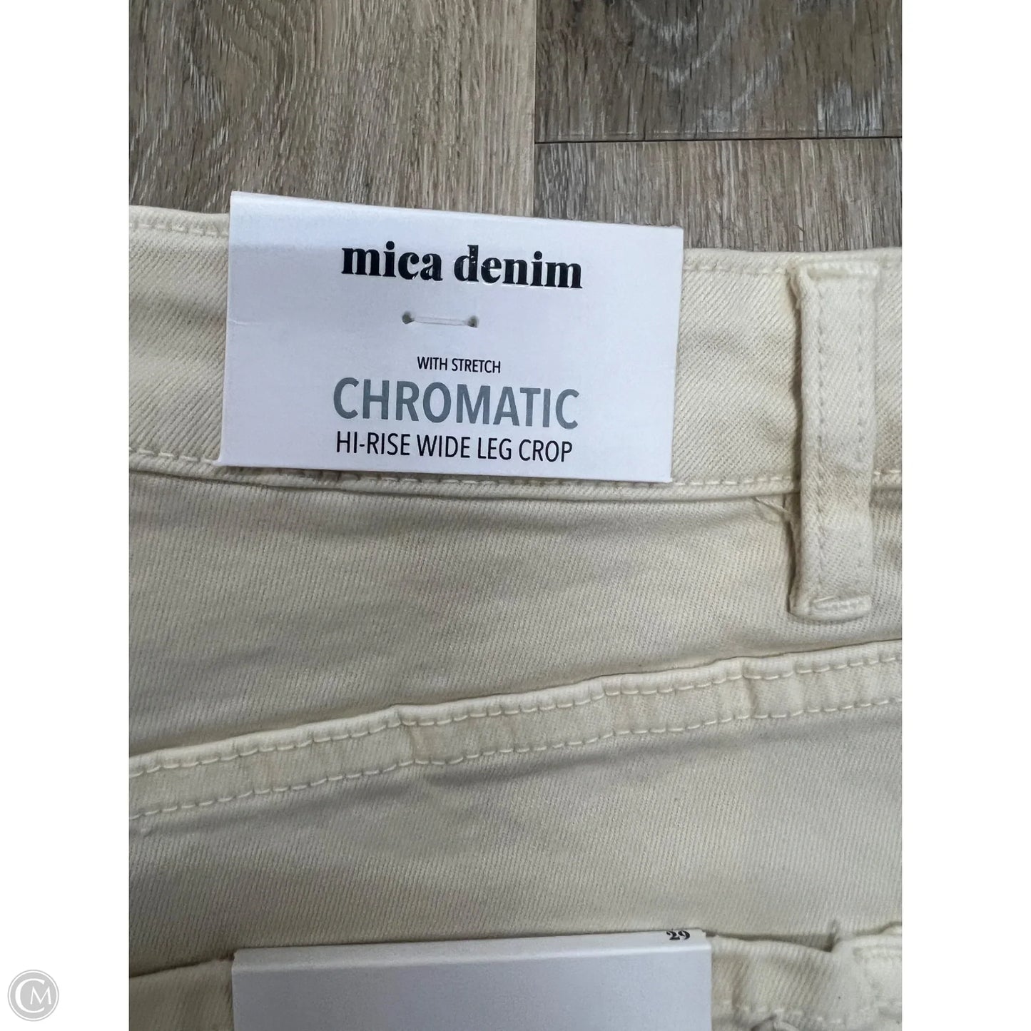 Jeans Wide Leg By Micas In Cream, Size: 8