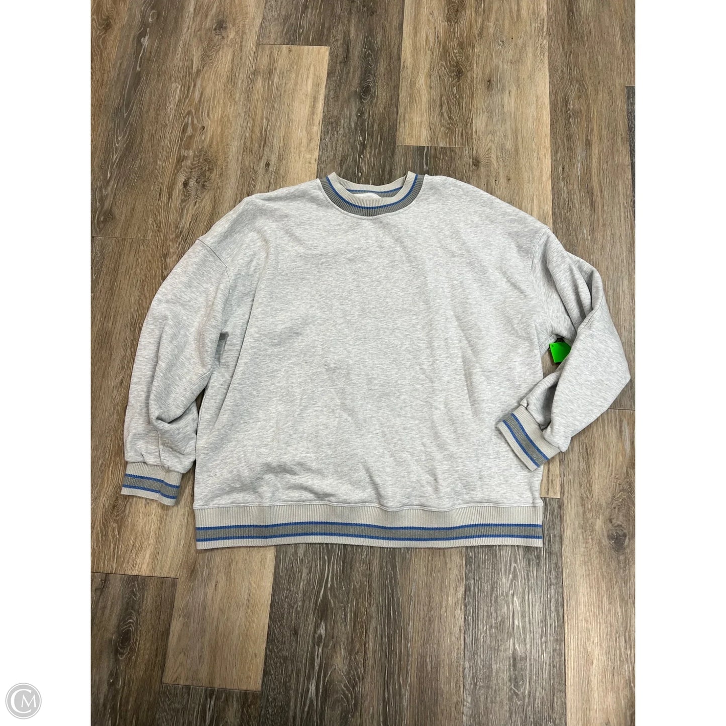 Athletic Sweatshirt Crewneck By Lululemon In Grey, Size: L